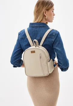 

Backpack of экокожи/OUTFIT/black floral print