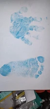 Fabricante de huellas de huella de bebé, almohadilla de tinta táctil transparente no tóxica para niños recién nacidos, recuerdos de crecimiento de bebé, regalos de recuerdo conmemorativo