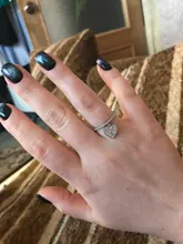 Anillo con colgante de corazón para mujer, sortija de circón blanco, oro amarillo/Blanco/oro rosa, compromiso, joyería de boda para mujer