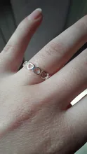 Anillos de apertura de tamaño variable para mujer, de Plata de Ley 925 con temperamento de corazón, dulce y dulce personalidad