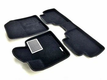 

Textile 3D mats euromat3d luxe in the salon for Hyundai Santa Fe (2018-) with a metal sub-spot