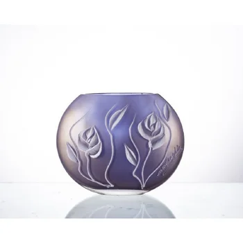 

QUALITY TURKISH and ITALIAN DESIGN - PORIO AHD-39153 FLOWER MOTIF DESIGN LILY COLOUR ELLIPTICAL VASE - 24 CM - INCLUDED CARGO