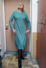 Satin Dress Mid-Long Femme Robe Long-Sleeve WOTWOY Elegant Women Vestidos Cotton Solid