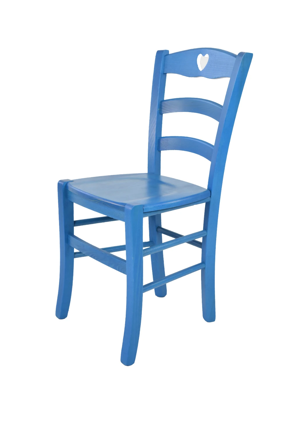 Tommychairs - Chair for Kitchen Cuore structure and seat in beech wood colour blue aniline | Мебель