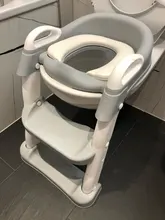 Asiento para orinal plegable para bebés, silla con respaldo de entrenamiento, con escalera para dar pasos, taburete para niños y niñas, inodoro seguro