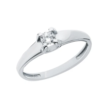 

Silver ring with cubic zirconia sunlight sample 925
