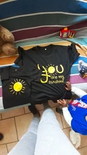 Camiseta a juego You Are My Sunshine para madre, hija, Padre, Hijo, niños, Tops, trajes de rom, camiseta familiar informal, 1 ud.