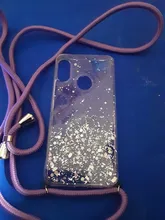 Funda con cordón de cadena para Xiaomi, funda suave con correa brillante para Xiaomi Mi 10 CC9 E 8 9 SE 9T Pro A3 A2 Lite 6X 5X Mix Max 2 S 3 F1