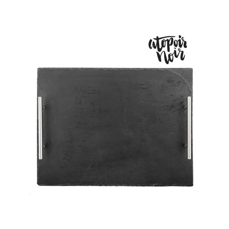 Лоток сланец прямоугольный для сыра с аксессуарами Atopoir Noir