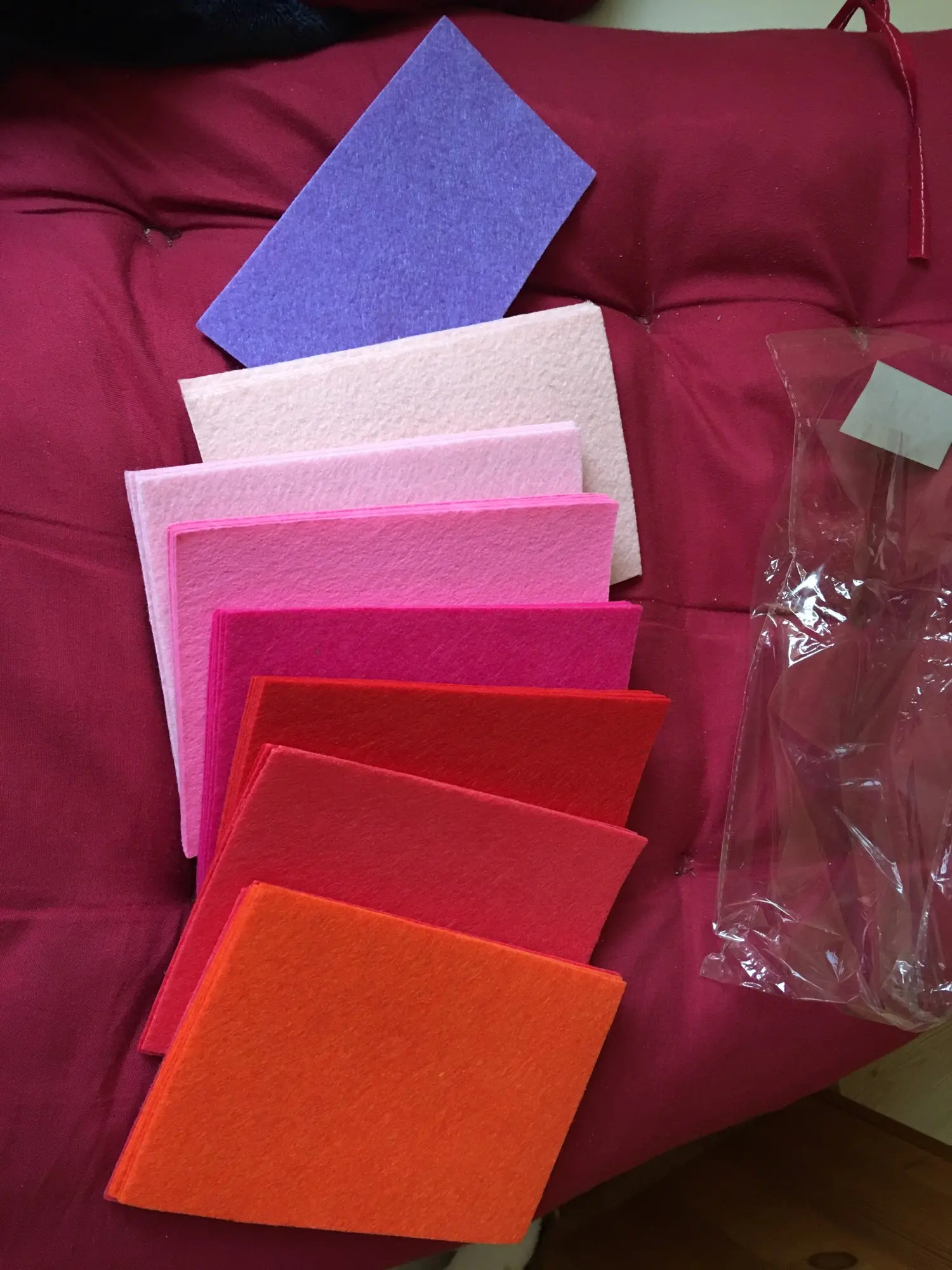 Hard Pink Felt Cloth 1mm Felt Fabric Polyester Felt Fabrics