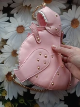 Diseño de dinosaurio con remaches para mujer, bolsos de mano con cadena para hombro, bandolera pequeña de diseñador, bolso de mano de piel sintética