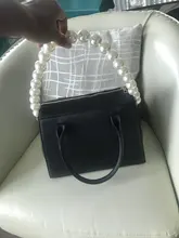 Correa con perlas para bolso de mujer, accesorio para bolso, manijas para cinturón, cadena de cuentas, piezas de mano, cierre plateado/dorado/negro