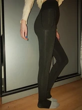 Velvet Leggings Warm-Pants ZJX High-Waist Winter Women's Slimming Thicken