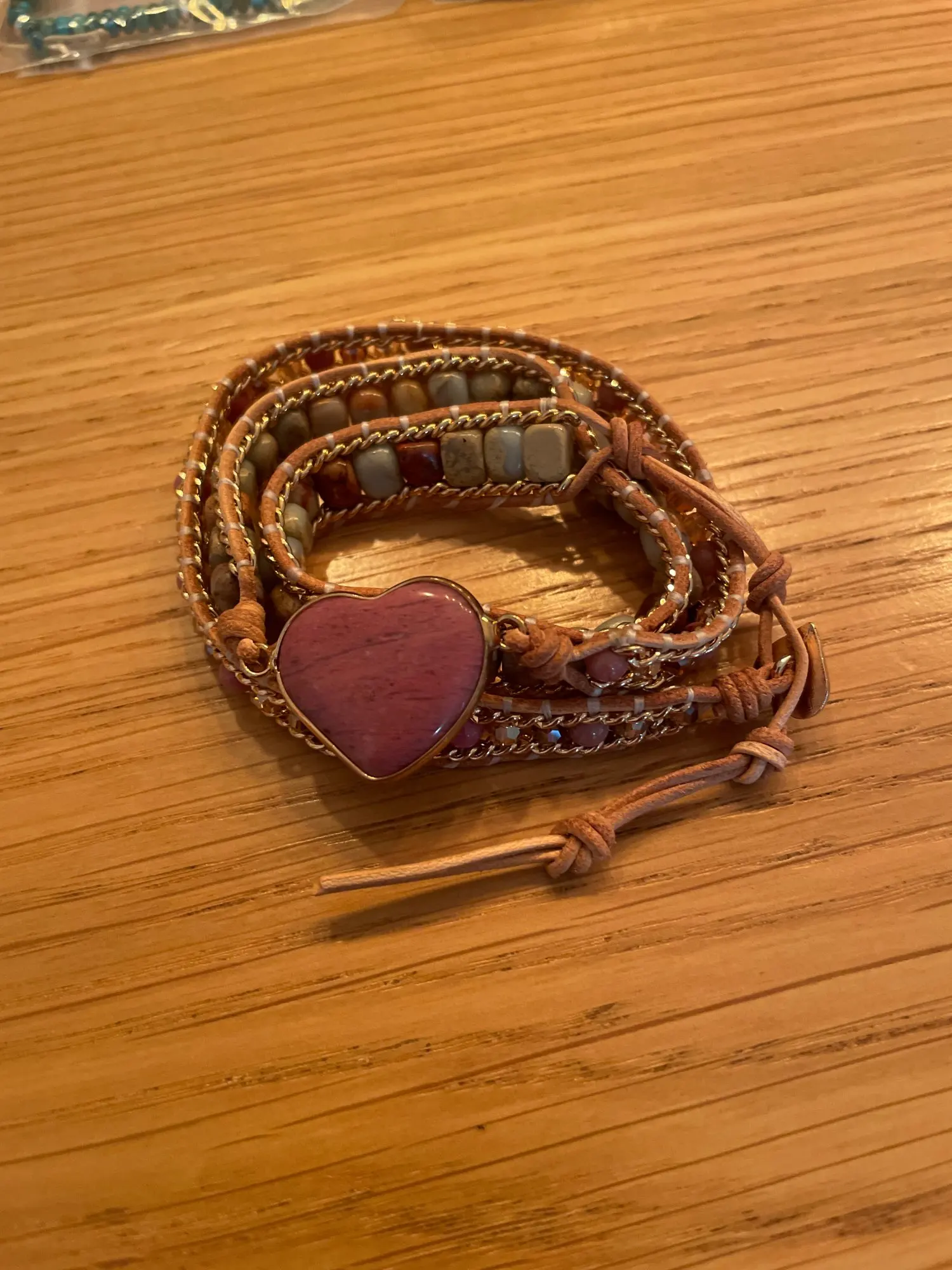 Bracelet rhodonite Coeur Quartz Gaia™ photo review