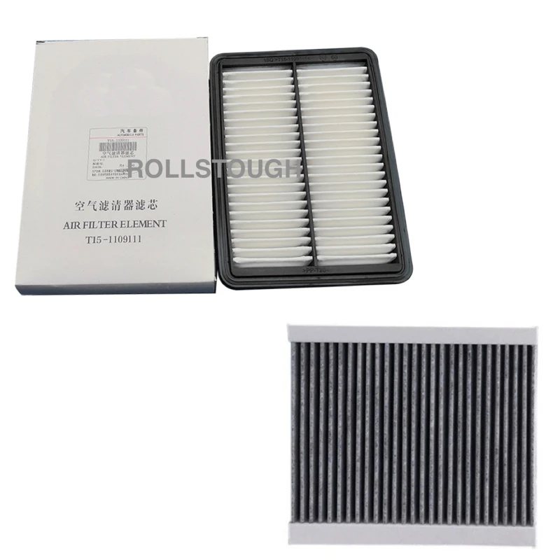 

Car Engine Air Filter + Conditioning Filter For Chery Tiggo 5x 1.5T Tiggo 7 1.5T 2.0L 2015- Tiggo 8 1.5T T15-1109111 T21-8107011