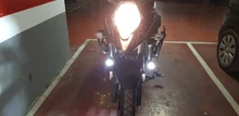 FADUIES-Luz LED auxiliar universal para motocicleta, iluminación antiniebla para coche, lámpara de conducción para BMW R1200GS/ADV/F800GS, montaje, 2 unidades/juego
