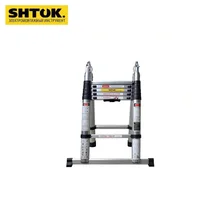 20103 Стремянка-лестница телескопическая 1,9-3,85 м. SHTOK