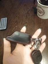 3 botones de cuero coche-estilo de cubierta para Starline B9 B6 A91 A61 Twage dos forma de sistema de alarma para coche llavero