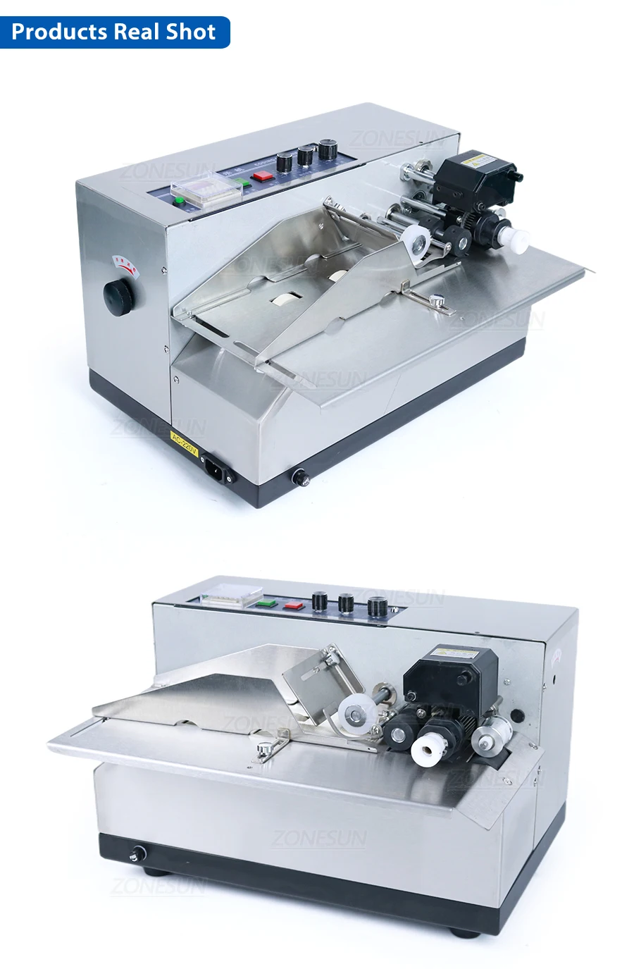 Máquina de codificação de rolo de tinta sólida ZONESUN MY-380F