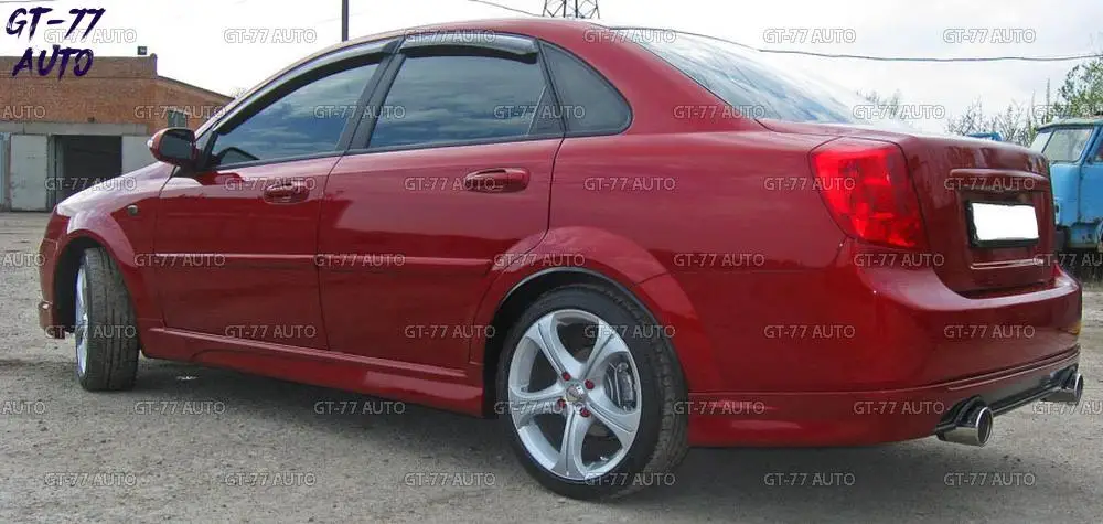 Декоративные накладки на пороги для Chevrolet Lacetti 2002-2013 HB/SD внешний обвес 1 комплект / 2 шт спорт юбки материал ABS пластик Стайлинг тюнинг Накладка на порог