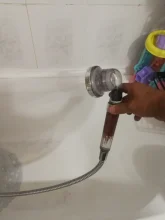 Bath-Head Shower Adjustable High-Pressure Stone Stream Negative-Ion Handheld Ce 