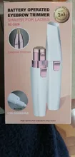 2 en 1 recortador eléctrico de cejas maquillaje indoloro ojo frente depiladora para las mujeres afeitar Razors Mini portátil utensilio para eliminar el vello Facial