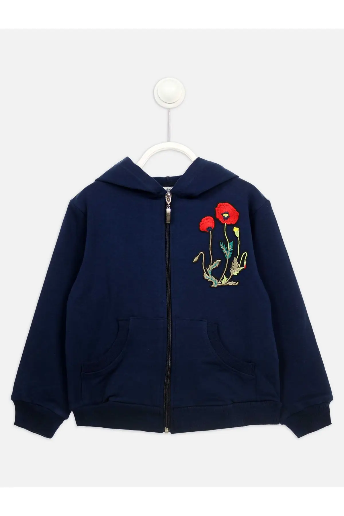 

Navy blue Seasonal Female Child Jacket