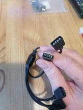 Conector de cinta LED RGB de 4 pines, 1 a 1, 2, 3, 4 y 5 enchufes, Cable bifurcador de corriente, aguja de 4 pines, conector hembra, Cable para tira de luz Led RGB