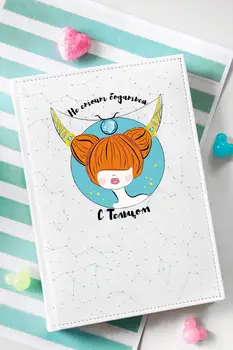 

Notepad in the cage shurmishur "signs of the Zodiac" (Taurus red)