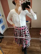 Neploe primavera recién Patchwork mujeres chaquetas 2021 moda jersey tejido para mujer de manga larga botones para Jersey 65057