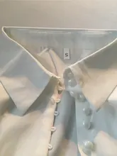 Blusa de manga larga con botones lisos para Primavera, camisa blanca de oficina para mujer, a la moda