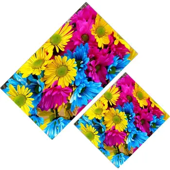 

Cici Halı Spring Themed Colorful Daisies Closet Set