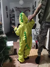 Children Raincoat Pants Jumpsuit Dinosaur Girls Baby Waterproof Kids Cartoon Hooded One-Piece