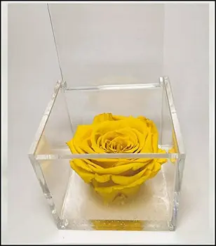 

1063 cube pink fragrant stabilized yellow 6cm 6x6x6, the cube with a real rose that lasts even longer than 5 years, Pre