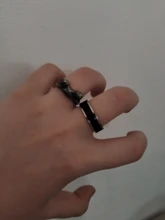 Anillo de plata de primera ley y titanio para hombre y mujer, sortija, plata esterlina 925, Circonia cúbica, zirconia, circonita, zirconita, diseño Simple, blanco y negro, aniversario