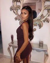 Nabeauty-Peluca de cabello humano con encaje frontal en T para mujeres negras, postizo de encaje transparente con reflejos marrón, nudos blanqueados, Remy