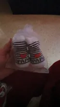 Calcetines con estampado de letras para bebé recién nacido, suaves, antideslizantes, a rayas, regalo para niños