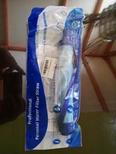 Purificador de agua para exteriores, para acampar, senderismo, supervivencia, portátil, filtro de agua