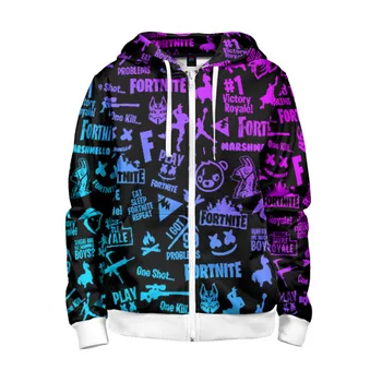 

Children's sweatshirt 3D with zipper Fortnite pattern