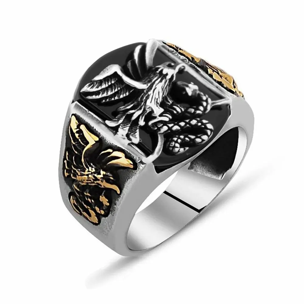 Buy Wild Eagle Ring, 3D Eagle Ring Sterling Silver Animal Ring, Angry Eagle  Ring, Mens Ring, Men Gift Ring, Men Oxidized Ring,man Ring Silver Online in  India - Etsy