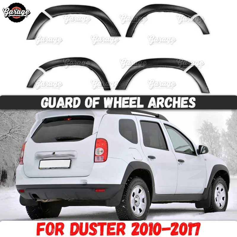 Protector de arcos de rueda para Renault / Dacia Duster, accesorios de plástico ABS, placa protectora de ajuste de estilo de coche, 2010 2017|Estilo cromado| - AliExpress