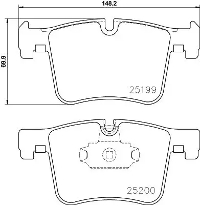 Колодки тормозные дисковые MINTEX MDB3153