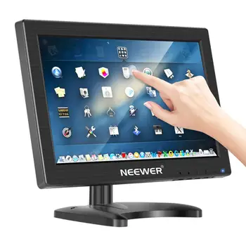 

Neewer 11.6 inch Security Monitor HDMI IPS LCD Capacitive Touch Screen Support HDMI/VGA/USB/DC Input Built-in Double Speakers