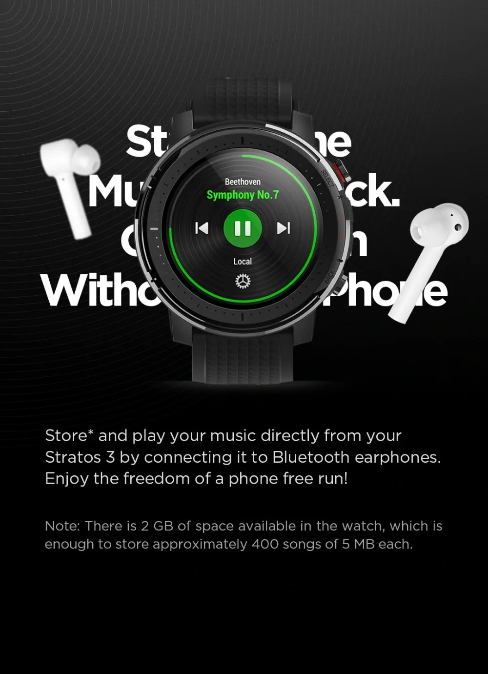 [Предпродажа] глобальная версия Huami AMAZFIT Stratos 3 gps 5ATM водонепроницаемые смарт-спортивные часы 512 МБ/4 ГБ Смарт-часы для Android iOS