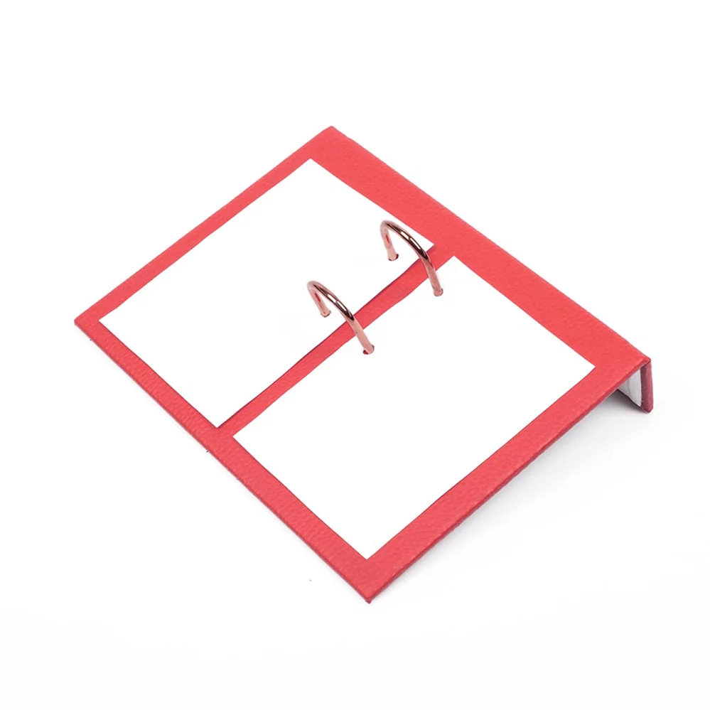 Кожаный держатель календаря для настольные наборы(настольный органайзер для офиса аксессуары настольные аксессуары офисные принадлежности офисный органайзер - Цвет: Red