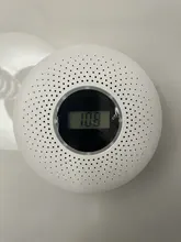 Detector de humo combinado, Detector de monóxido de carbono con pantalla, con batería, Sensor de alarma