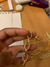 VKME-Conjunto de pulseras de cadena cubana Punk para mujer, brazaletes con abalorios de Color dorado grueso, estilo bohemio, Miami, 4 Uds.