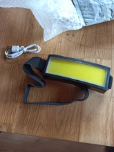Headlamp Portable Battery-Flashlight Led-Headlight Mini COB with Built-In USB New-Style