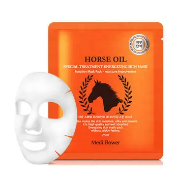 

Fabric mask midi flower special treatment energizing skin mask horse oil