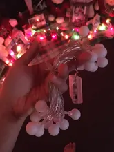 String-Lights Decoration Garland Battery-Powered Led-Ball Fairy Christmas-Tree Wedding